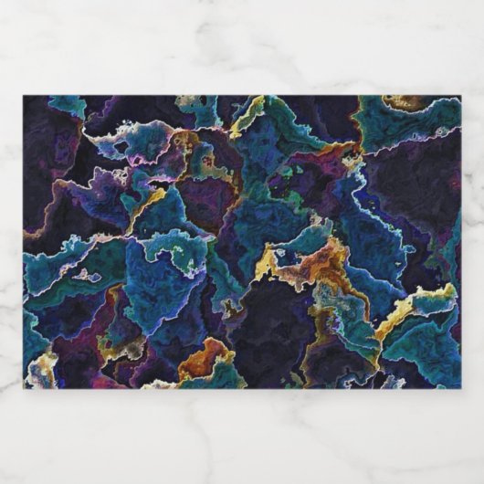 Ölteppich Lebensmitteletikett (Einzelnes Label)