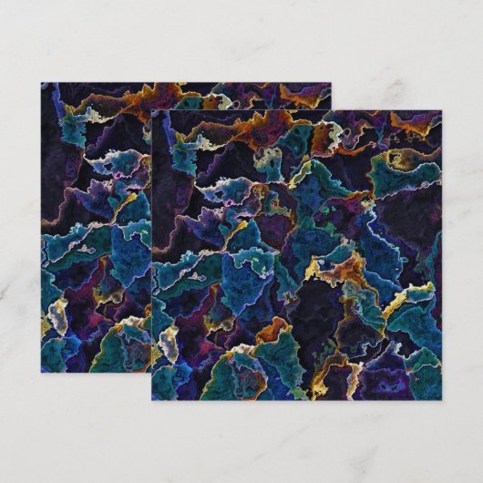 Ölteppich Menükarte (Vorne/Hinten)