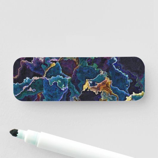 Ölteppich Namensschild (Beispiel)