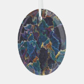 Ölteppich Ornament Aus Glas (Vorderseite links)
