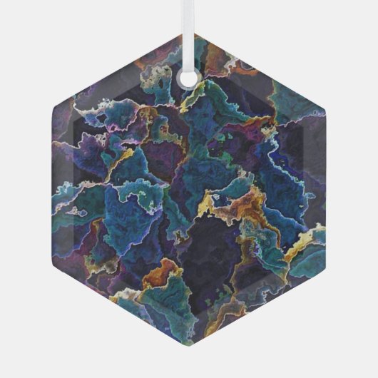 Ölteppich Ornament Aus Glas (Vorderseite)