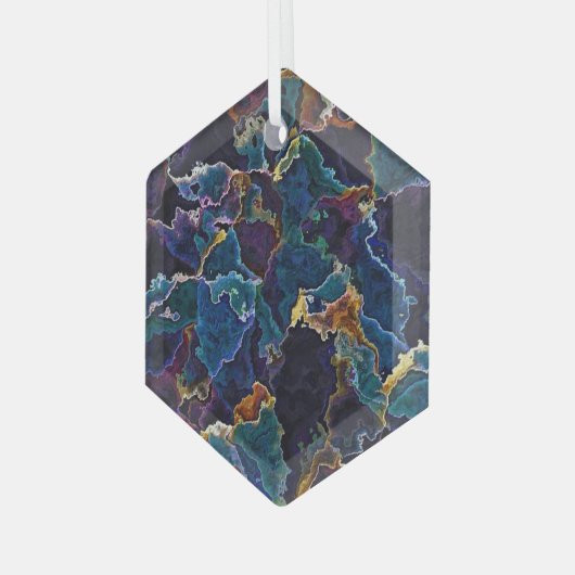 Ölteppich Ornament Aus Glas (Vorderseite Links)