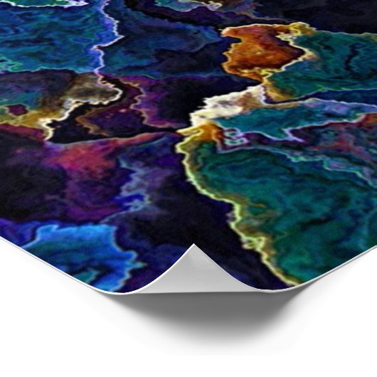 Ölteppich Poster (Ecke)