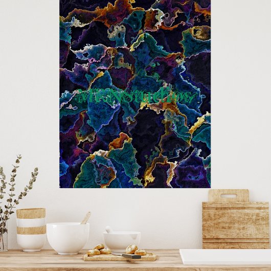 Ölteppich Poster (Küche)