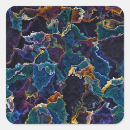 Ölteppich Quadratischer Aufkleber