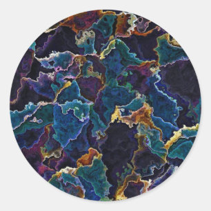 Ölteppich Runder Aufkleber