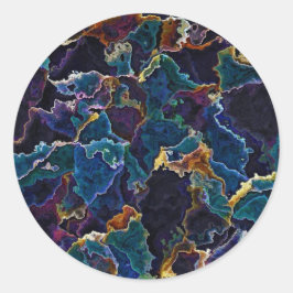 Ölteppich Runder Aufkleber