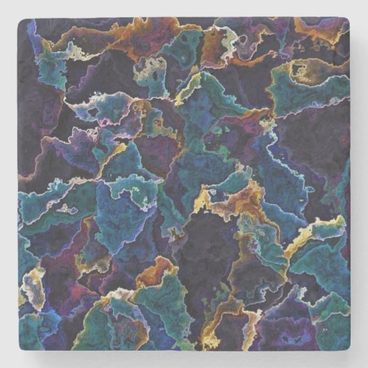 Ölteppich Steinuntersetzer (Vorderseite)