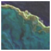 Ölteppich Stoff (Nahaufnahme)