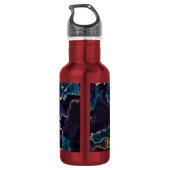 Ölteppich Wasserflasche aus Edelstahl (Rückseite)