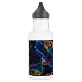 Ölteppich Wasserflasche aus Edelstahl (Links)