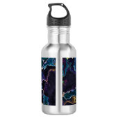 Ölteppich Wasserflasche aus Edelstahl (Rückseite)