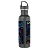 Ölteppich Wasserflasche aus Edelstahl Edelstahlflasche (Rückseite)