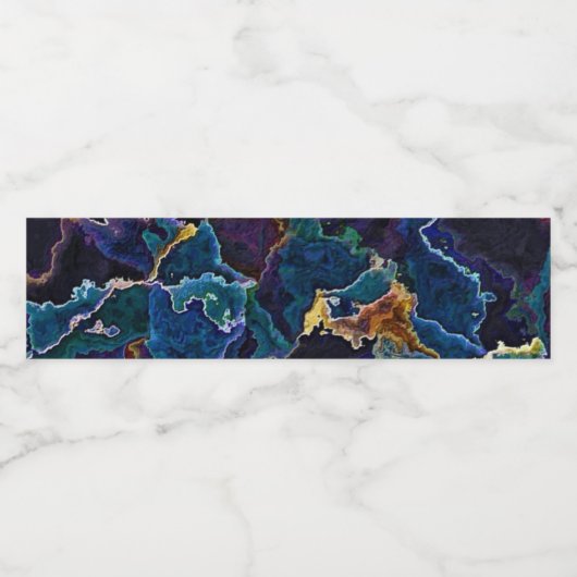 Ölteppich Wasserflaschenetikett (Einzelnes Label)