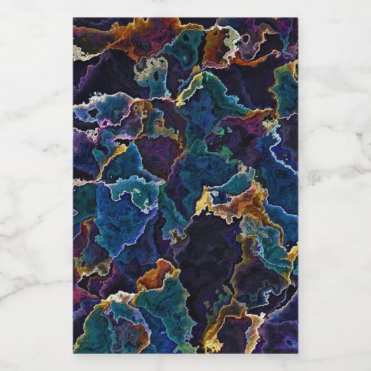 Ölteppich Weinetikett (Einzelnes Label)