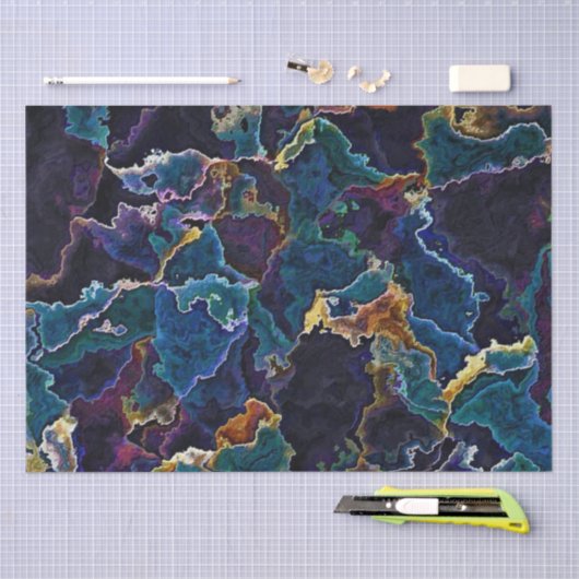 Ölteppichpapier Seidenpapier (Handwerk)