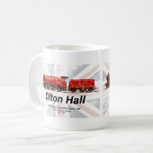 Olton Hall Vintag Steam Train English Locomotive Kaffeetasse (Vorderseite Links)