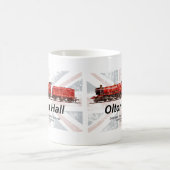 Olton Hall Vintag Steam Train English Locomotive Kaffeetasse (Mittel)