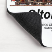 Olton Hall Vintag Steam Train English Locomotive Mousepad (Ecke)