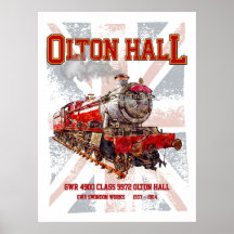 Olton Hall Vintage-Dampflokomotive 