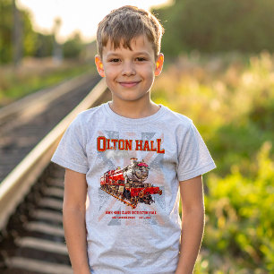 Olton Hall Vintage-Dampflokomotive T-Shirt