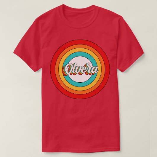 Olvera Name Shirt Vintag Olvera Circle (Design vorne)