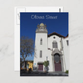 Olvera Street Church - Los Angeles Postkarte (Vorne/Hinten)