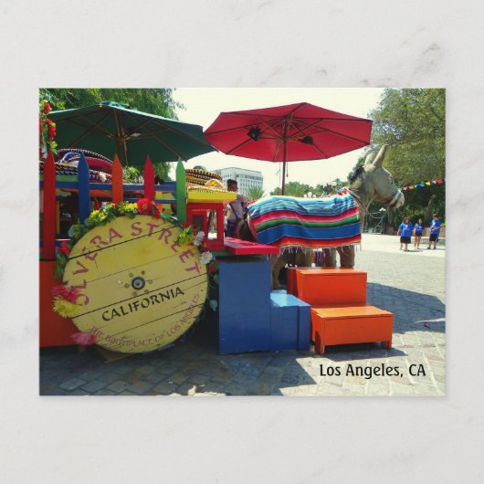 Olvera Street, Los Angeles Postcard! Postkarte (Vorderseite)