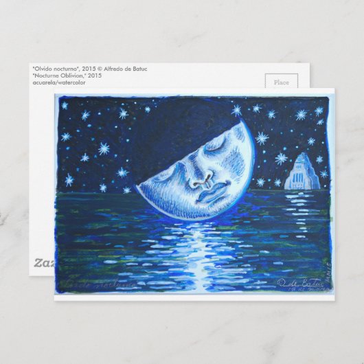 "Olvido Nocturno" / "Nocturne Abivion" Postkarte (Vorne/Hinten)