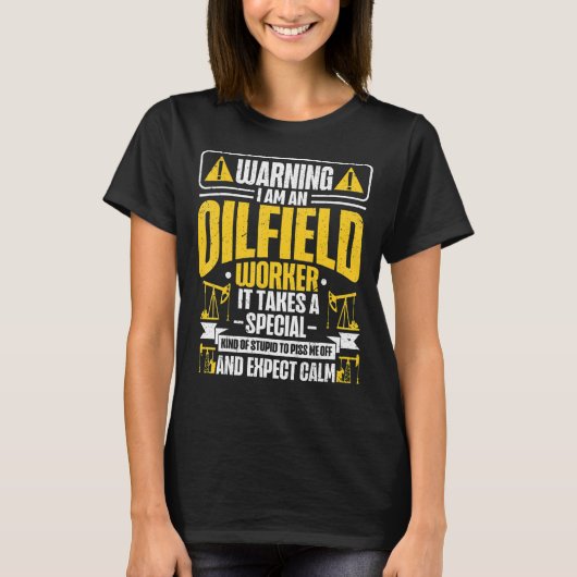 Ölvorkommen in Ölfeldern, Ölfeld, Mülleimer T-Shirt (Vorderseite)