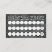 Ölwechsel-Briefmarkenkarte Treuekarte (Rückseite)