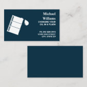 Ölwechsel in Autos Visitenkarte (Vorne/Hinten)