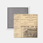 Ölwerbung in New York und Pennsylvania Magnet (Vorderseite/Rückseite)