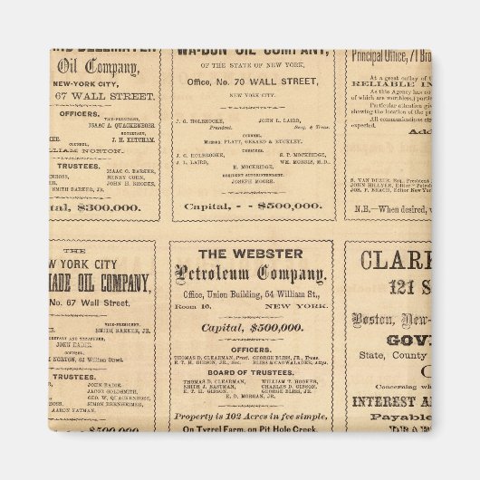 Ölwerbung Magnet (Vorne)