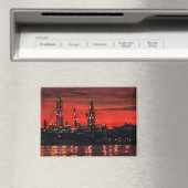 Ölwüste in der Nacht Magnet (In Situ (Geschirrspüler))