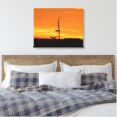 Ölwüstenriege bei Sonnenuntergang Leinwanddruck (Insitu (Schlafzimmer))