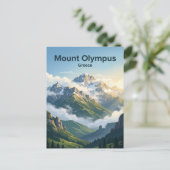 Olymp Berge Griechenland Postkarte (Stehend Vorderseite)