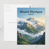 Olymp Berge Griechenland Postkarte (Vorne/Hinten)