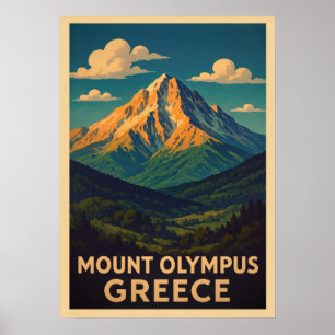 Olymp Berge Griechenland V01 Poster