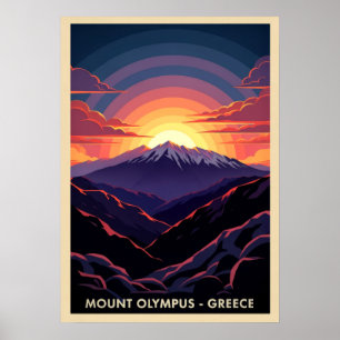 Olymp Berge Griechenland V03 Poster