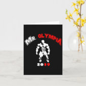 Olympia 2019 Gym Bodybuilding Fitness Workout Karte (Gelbe Blume)