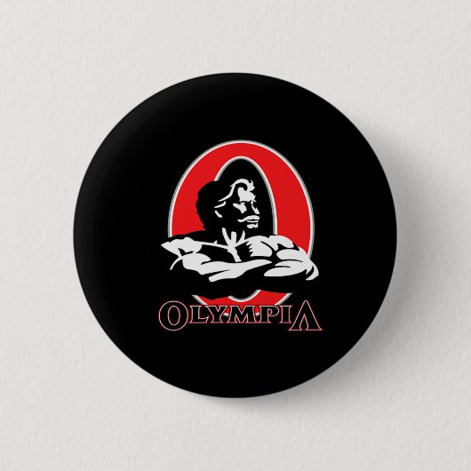 Olympia Bodybuilding Fitness Gym Button (Vorderseite)