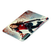 Olympia Curling Player Magnet (Linke Seite)