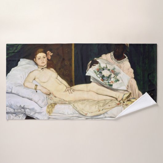 Olympia, Edouard Manet, 1863 Badehandtuch (Badehandtuch)