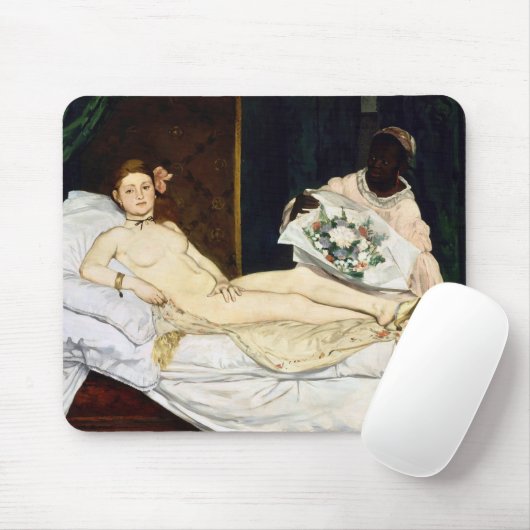 Olympia, Edouard Manet, 1863 Mousepad (Mit Mouse)