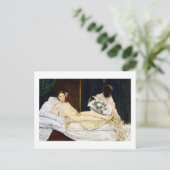 Olympia, Edouard Manet, 1863 Postkarte (Stehend Vorderseite)