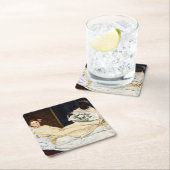 Olympia, Edouard Manet, 1863 Rechteckiger Pappuntersetzer (Vor Ort)