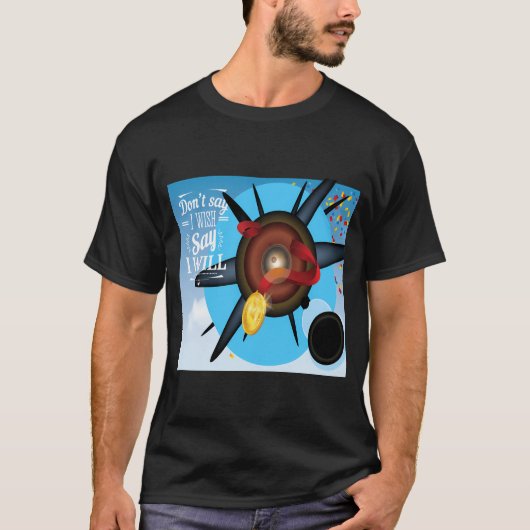 Olympia Ein Navigator-Traum: Die gewitterten Compa T-Shirt (Vorderseite)