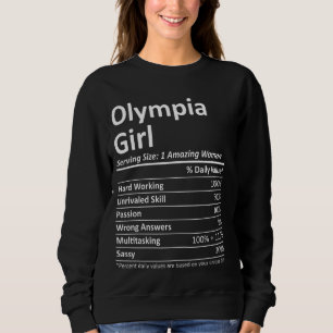 Olympia Girl Wa Washington Funny City Zuhause Root Sweatshirt