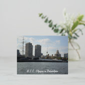 Olympia in Philadelphia Folien Feiertagspostkarte (Stehend vorne)